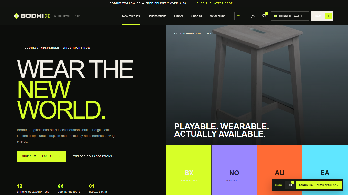 BodhiX Shop storefront preview