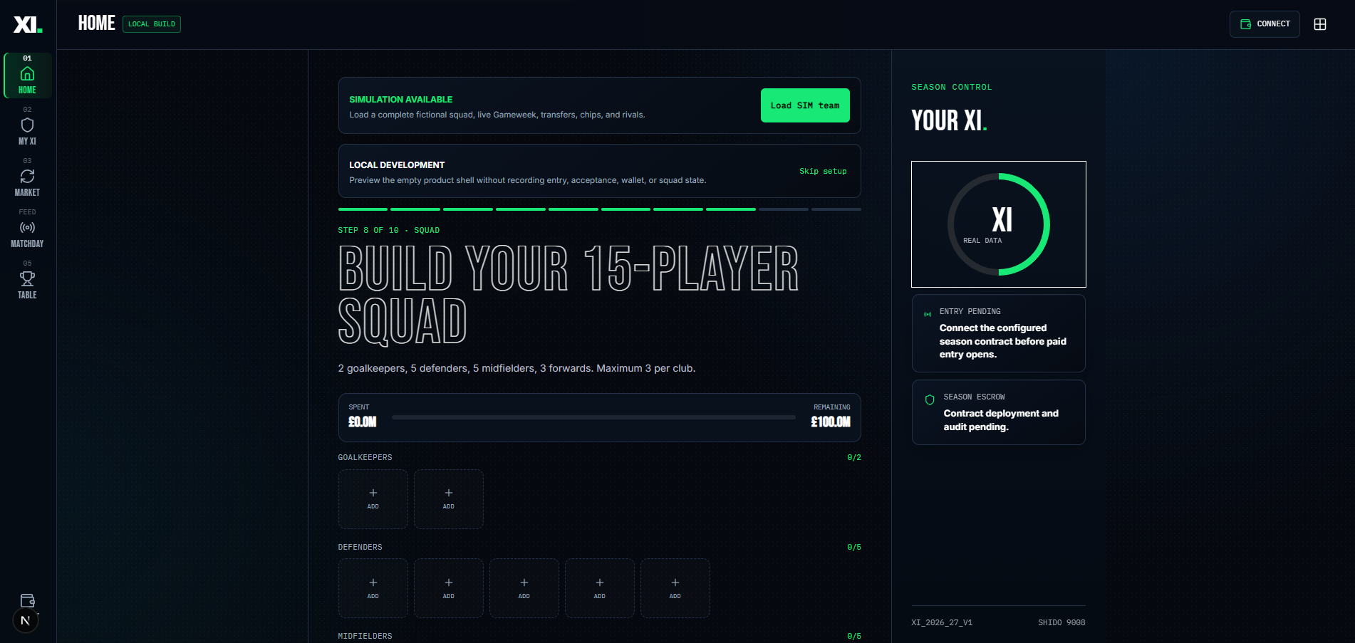 XI fantasy football squad builder preview